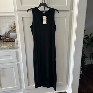 NWT Karen Kane Black High Lo Stretchy Maxi Dress